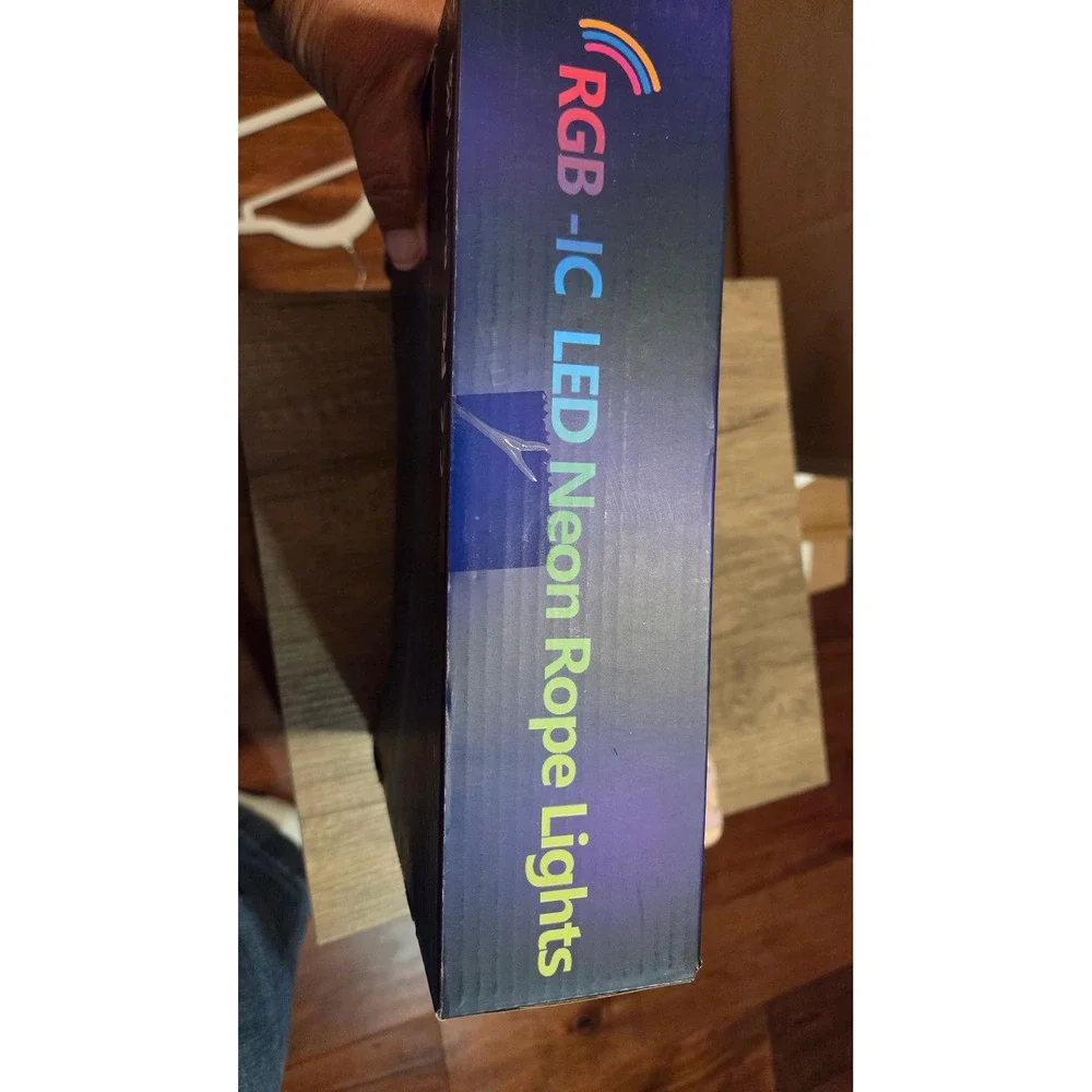 RGB-IC LED Neon Rope Lights Smart App Remote Control Music Sync 65.6FT-U